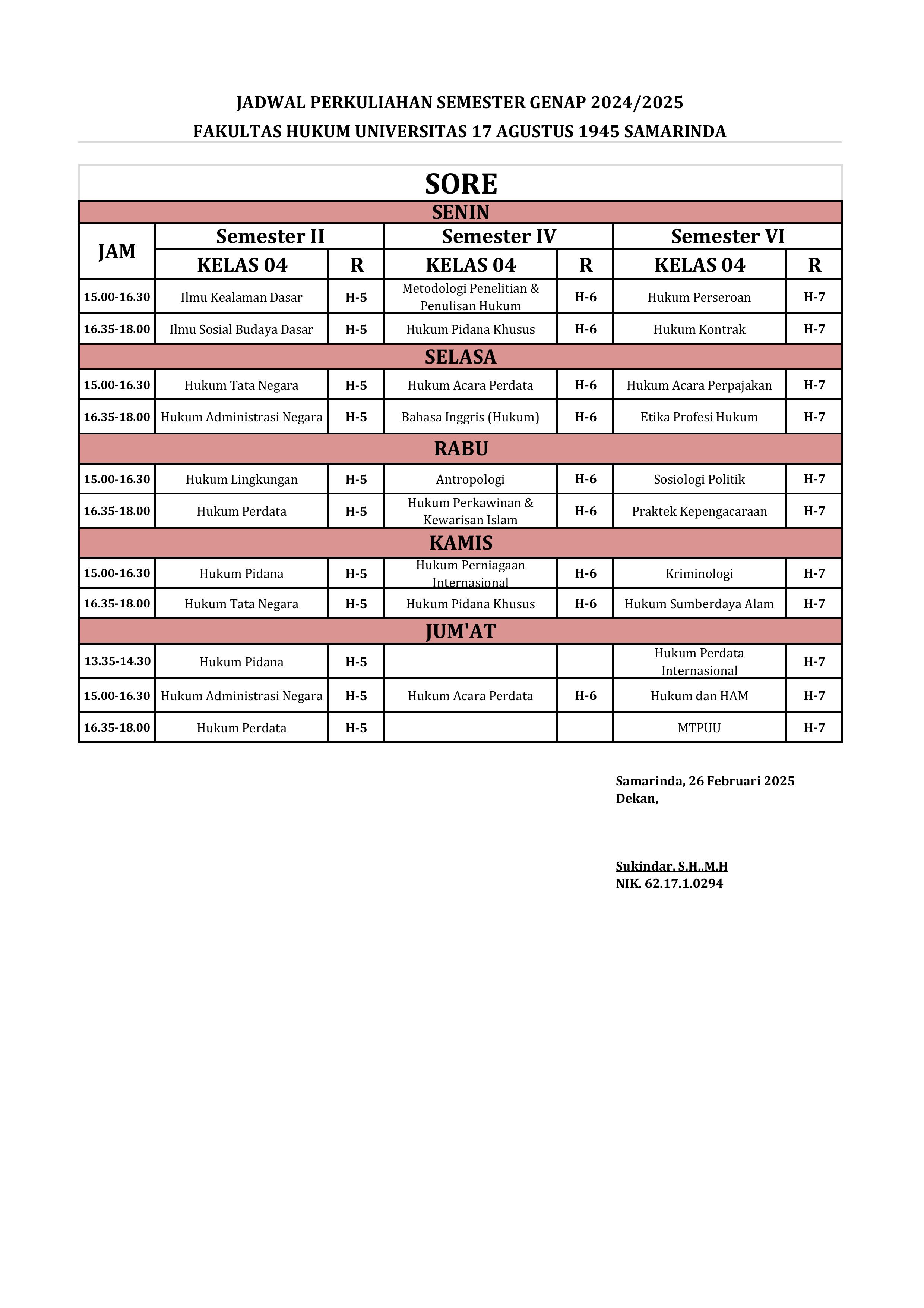 JADWAL KULIAH 2024 genap 2 gambar 2